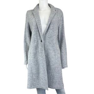 Rachel Zoe Light Gray Long Open Front Coat